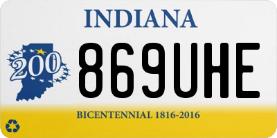 IN license plate 869UHE