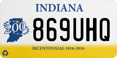IN license plate 869UHQ