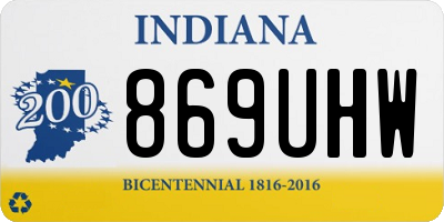 IN license plate 869UHW
