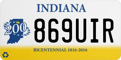IN license plate 869UIR