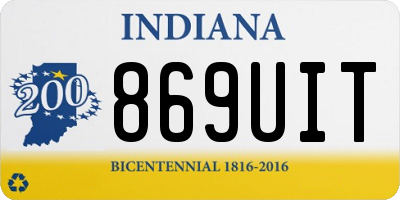 IN license plate 869UIT