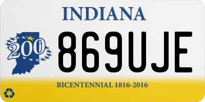 IN license plate 869UJE