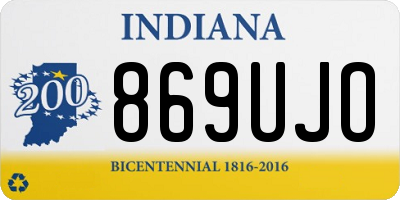 IN license plate 869UJO