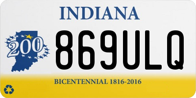 IN license plate 869ULQ