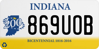 IN license plate 869UOB