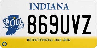IN license plate 869UVZ