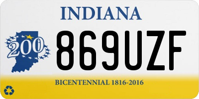 IN license plate 869UZF