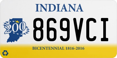 IN license plate 869VCI