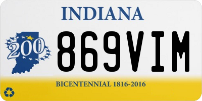 IN license plate 869VIM