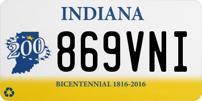 IN license plate 869VNI