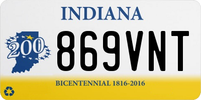 IN license plate 869VNT