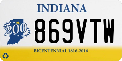 IN license plate 869VTW