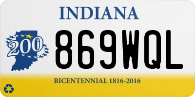 IN license plate 869WQL