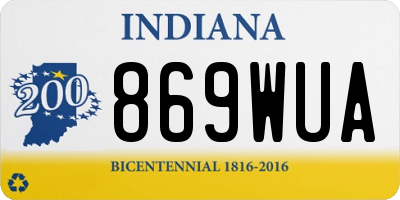 IN license plate 869WUA