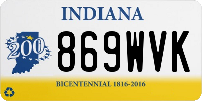 IN license plate 869WVK
