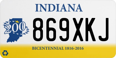 IN license plate 869XKJ