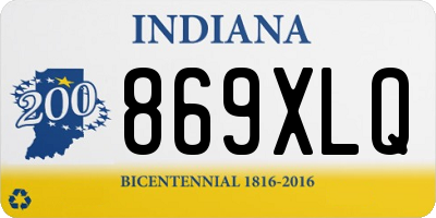 IN license plate 869XLQ