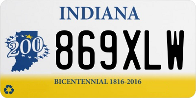 IN license plate 869XLW