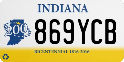 IN license plate 869YCB