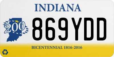 IN license plate 869YDD