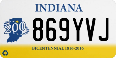 IN license plate 869YVJ