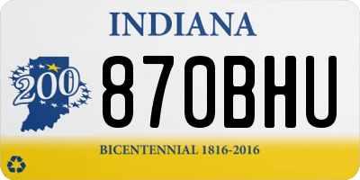IN license plate 870BHU