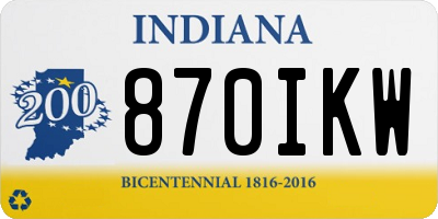 IN license plate 870IKW