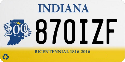 IN license plate 870IZF
