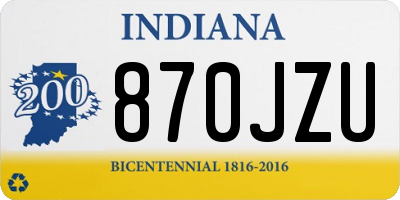 IN license plate 870JZU