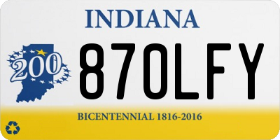 IN license plate 870LFY