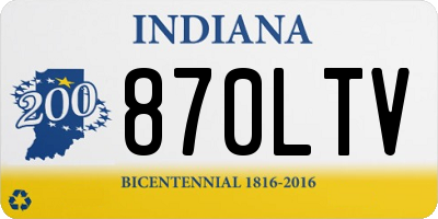 IN license plate 870LTV