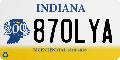 IN license plate 870LYA