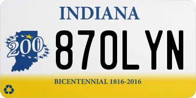 IN license plate 870LYN