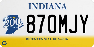 IN license plate 870MJY