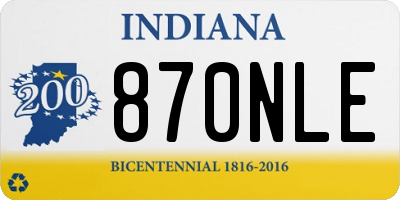 IN license plate 870NLE