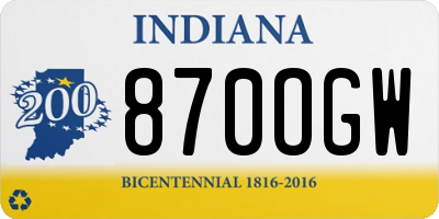 IN license plate 870OGW
