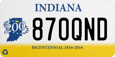 IN license plate 870QND