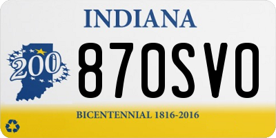 IN license plate 870SVO