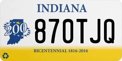 IN license plate 870TJQ