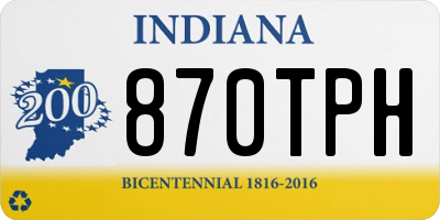 IN license plate 870TPH
