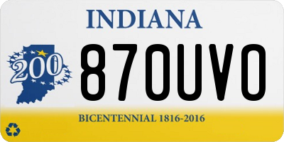 IN license plate 870UVO