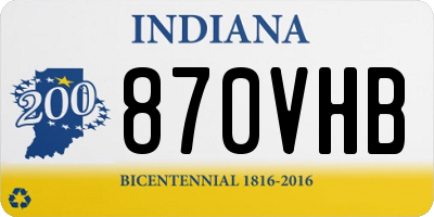 IN license plate 870VHB