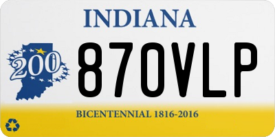 IN license plate 870VLP