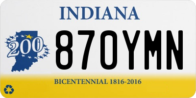 IN license plate 870YMN