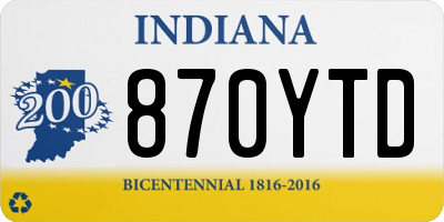 IN license plate 870YTD