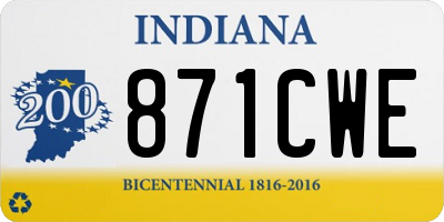 IN license plate 871CWE