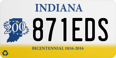 IN license plate 871EDS