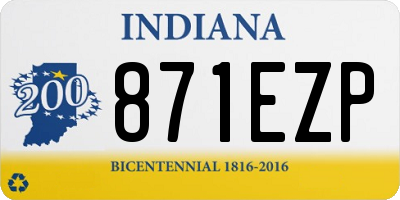IN license plate 871EZP