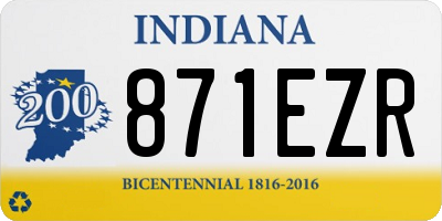 IN license plate 871EZR