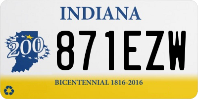 IN license plate 871EZW